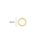 BEADIA 14K Gold Plated Jump Rings Non Tarnish 4mm 900pcs for Jewelry Making Findings - color: 14K Gold, size: 0.5x4mm