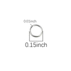 BEADIA 925 Sterling Silver Jump Rings 0.5x4mm 100pcs for Jewelry Making Findings - size: 0.5x4mm