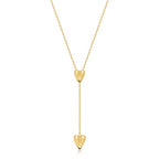 Gold Silver Necklace for Women Y Chain Adjustable Gold Long Necklaces Fashion Dainty Jewelry - color: gold H