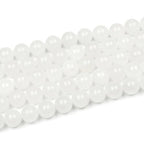 MJDCB Beads for Energy Bracelets Yoga Bracelet DIY Bracelet Natural Stone Beads White Jade 38 Pieces, 10mm - color: White Jade, size: 10mm