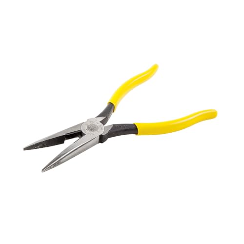 Klein Tools D203-8 Needle Nose Pliers, Long Nose Side Cutters, Alligator Pliers with Extended Handles, 8-Inch - style: Side Cutting