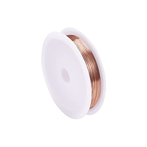 1 Roll 82.02 Feet(25m) 32 Gauge Round Copper Jewelry Bendable Wire Long-Lasting Plated Jewelry Wire Soft Artistic Wires Copper Metal Beading for Jewelry Making Crafts,KC Gold - color: 32 Gauge,KC Gold