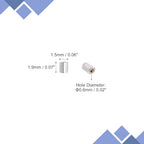 uxcell 1400Pcs Glass Bugle Beads, 1.9x1.5mm Tube Mini Loose Glass Seed Spacer Bead for DIY Earrings Necklaces Bracelets Jewelry Making (Silver Tone) - color: Silver Tone, size: 1.9x1.5mm