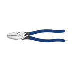 Klein Tools D213-9NETH Lineman's Bolt-Thread Holding Pliers, High-Leverage Streamline Design with Rounded Nose and Knurled Jaw, 9-Inch - style: With Thread Cleaner