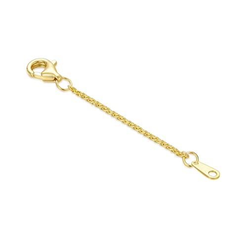 10K Yellow Gold 1"/2"/3" Necklace Extender Chain with Lobster Clasp/Spring Clasp Gold Necklace Extender Bracelet Anklet Extension Chain Necklace Bracelet Extender 10K Gold - size: 2inch, style: style 3