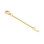 10K Yellow Gold 1"/2"/3" Necklace Extender Chain with Lobster Clasp/Spring Clasp Gold Necklace Extender Bracelet Anklet Extension Chain Necklace Bracelet Extender 10K Gold - size: 2inch, style: style 3