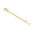 10K Yellow Gold 1"/2"/3" Necklace Extender Chain with Lobster Clasp/Spring Clasp Gold Necklace Extender Bracelet Anklet Extension Chain Necklace Bracelet Extender 10K Gold - size: 3inch, style: style 3