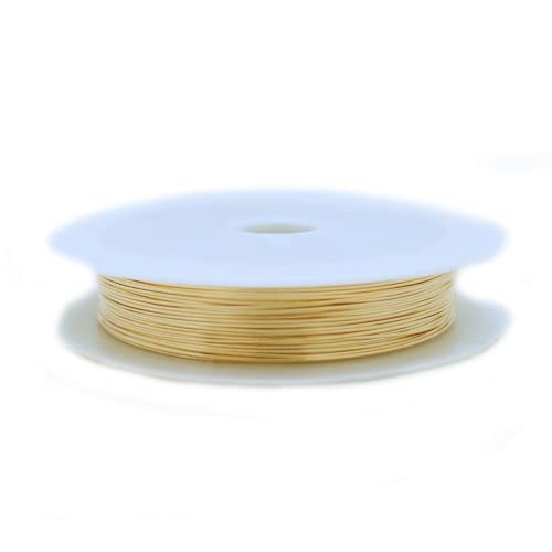 20 Gauge, 14/20 Yellow Gold Filled Wire (Half Round) Half Hard 14K Gold Filled Made in USA - 25FT by CRAFT WIRE - size: 20 Gauge, style: 25 Feet