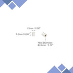 uxcell 1400Pcs Glass Bugle Beads, 1.5x1.5mm Tube Mini Loose Glass Seed Spacer Bead for DIY Earrings Necklaces Bracelets Jewelry Making (Silver) - color: Silver, size: 1.5x1.5mm