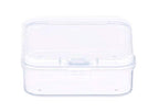 SATINIOR 12 Pack Clear Plastic Beads Storage Containers Box with Hinged Lid for Beads and More (2.12 x 2.12 x 0.79 Inch) - size: 2.12 x 2.12 x 0.79 Inch