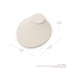 Oirlv Necklace Holder Bust Velvet Jewelry Display Necklace Display for Vendors Display Pendant Display Stand White - color: White Linen