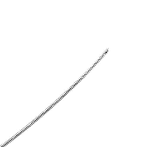 Mandala Crafts 7 Strand Beading Wire for Jewelry Making - 65 FT 20 Gauge Stainless Steel Braided Tiger Tail Wire for Bead Stringing - size: 7 Strands 20 Gauge 0.8MM 65FT