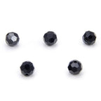 100pcs Adabele Austrian 4mm (0.16 Inch) Small Faceted Loose Round Crystal Beads Jet Black Compatible with 5000 Swarovski Crystals Preciosa SS2R-423 - color: Jet Black, size: 4mm Small (100pcs)