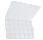 Yansanido 24 Grids Jewelry Organizer, 7.5 In x 5.2 In Fixed Clear Plastic Storage Box Earring Tool Small Items Containers (1)