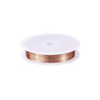 1 Roll 51.18 Feet(15.6m) 28 Gauge Round Copper Jewelry Bendable Wire Long-Lasting Plated Jewelry Wire Soft Artistic Wires Copper Metal Beading for Jewelry Making Crafts,KC Gold - color: 28 Gauge,KC Gold