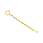 14k Gold 0.5"/1"/1.5"/2"/3" Necklace Bracelet Extender Chain, Necklace Extender Gold 14k, Durable Removable Gold Chain Extender, Gold Extension Chain for Necklace Anklet - color: style 1(Yellow)-Spring Clasp, size: 3inch