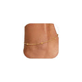 U7 Women Girls Barefoot Jewelry 18K Gold or Rose Gold Stainless Steel Heart/Rope/Figaro/Cuban Chain Anklet Foot Bracelet, 25-30 CM Long - color: Gold Plated-Bead Chain