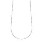 Destin Jewelry Paperclip Chain Necklace for Women, Waterproof 18K Gold Plated Stainless Steel, Hypoallergenic, Adjustable Layering Chain, Tarnish-Resistant, 2.5–6.5mm - color: Stainless Steel, size: 24"+ 2", style: 2.5 MM