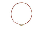 Kendra Scott, Women's, Emery Beaded Strand Necklace - color: Gold Orange Goldstone