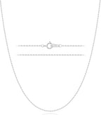 Gacimy 925 Sterling Silver Chain for Women, 1mm 1.3mm 1.5mm 1.8mm Cable Chain Necklaces - size: 22 Inches, style: c.1.5mm Silver