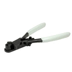 The Beadsmith Wire/Ring Bending Pliers, 7 inches (180mm), White PVC Grip, Spring Action Handle, Tool for Bending and Curving Wire, Rings, rods and Metal Strips