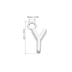 PATIKIL Letter Charm, 50pcs Alphabet Initial Pendant Charm Bulk DIY for Jewelry Making Bracelets Earrings Necklace - style: Y