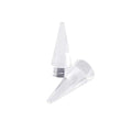 2 Pcs Clear Cone Shape Acrylic Ring Display Holder Finger Ring Stand Jewelry Display Support Ring Showing Organizer