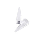 2 Pcs Clear Cone Shape Acrylic Ring Display Holder Finger Ring Stand Jewelry Display Support Ring Showing Organizer