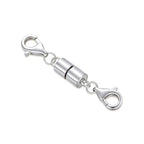 925 Sterling Silver Lobster Clasp for DIY Necklace Bracelet Jewelry Making, Double Spring Clasp with Closed Jump Rings, Necklace Extender Clasp Connector Bracelet Extension (Style 19) - style: Style 19