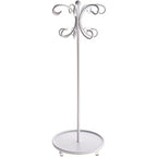 Angelynn's Sturdy Long Necklace Holder Organizer Tall Tabletop Pendant Display Stand, Freestanding Jewelry Tree, Ava White 6" Wide x 16 1/2" Tall - color: White, size: Ava