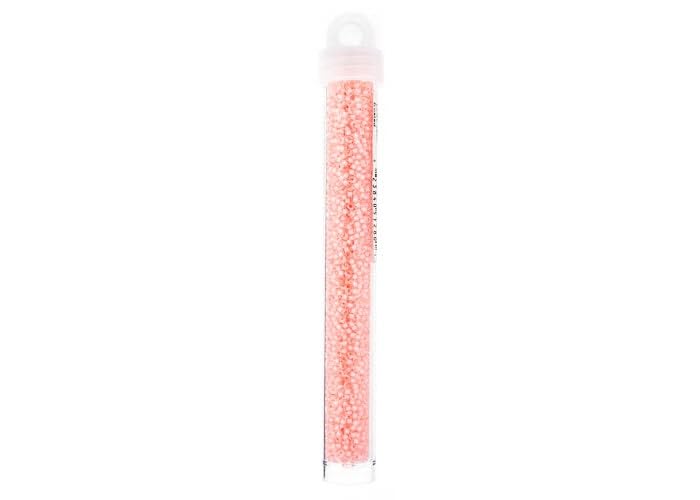 Miyuki Seed Bead 11/0 APX.22g - Cry.Baby Pink Lined Semi-Frosted Japanese Glass Seed Beads - color: Cry.Baby Pink Lined Semi-Frosted