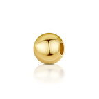 100pcs 5mm 14K Gold Plated Beads, Long-Lasting Round Smooth Spacer Beads, Seamless spacer Ball Gold for Necklace, Bracelet, Earring,Jewelry Making,tarnish resistant. - size: 5mm-100pcs