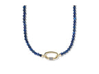 Kendra Scott, Women's, Emery Beaded Strand Necklace - color: Gold Dark Blue Qrtz