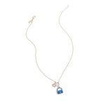 COACH Women's Collectible Signature Jewelry Charm - color: Blue/Rhodium
