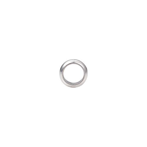 BEADIA Stainless Steel Spacer Beads 6x2mm Rondelle Loose Charm Caps Beads for DIY Jewelry Making 100pcs with 4mm Hole - color: 6x2mm 4mm