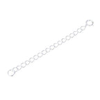 2pcs Adabele Authentic 925 Sterling Silver Chain Extender with Clasp Removable Adjustable 3 inch Cable Chain Extension for Necklace Bracelet Anklet Jewelry Making SS274-3 - color: Silver, size: 3 inch - 2pcs