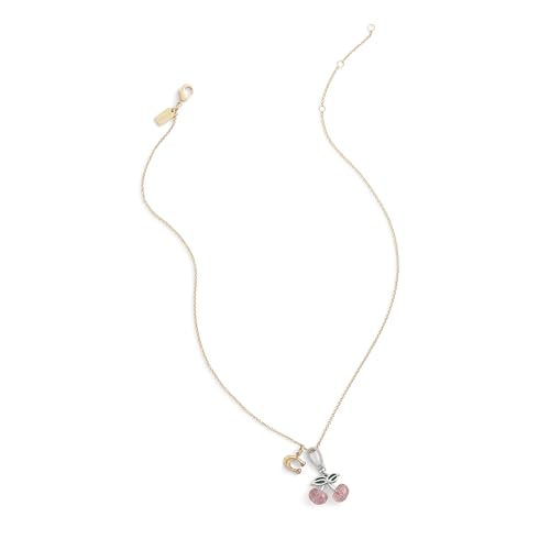 COACH Women's Collectible Signature Jewelry Charm - color: Cherry Pink/Rhodium