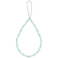 Semi-Precious Gem Stones Beaded Phone Charm Cell Phone Lanyard Wrist Strap Handmade Natural Gemstone Phone Chain string - color: Burma jade