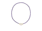 Kendra Scott, Women's, Emery Beaded Strand Necklace - color: Gold Drk Purple Amethyst