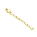 14k Gold Necklace & Bracelet Extender Chain, 1"/1.5"/2"/3"/4"/5" Durable Removable Gold Extension Chain - color: style 12-yellow, size: 2inch