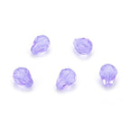 24pcs Adabele Austrian 8mm Faceted Teardrop Loose Crystal Beads Light Violet Compatible with 5500 Swarovski Crystals Preciosa SST-804 - color: Light Violet, size: 8mm x 6mm - 24pcs