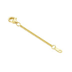 10K Yellow Gold 1"/2"/3" Necklace Extender Chain with Lobster Clasp/Spring Clasp Gold Necklace Extender Bracelet Anklet Extension Chain Necklace Bracelet Extender 10K Gold - size: 3inch, style: style 1
