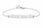 Gempires Natural Gemstone Chip Bar Bracelet for Women, Crystal Healing Bracelet, Multiple Gemstone Options, Adjustable Yellow Gold Plated Chain (7” + 1” Extender), Dainty Stackable Jewelry Gift for Her