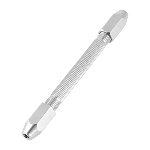 YWBL-WH Double End Pin Vise Chuck with10 pcs Micro Drill Bit Set for Jewelry Watch Carving Repair Tool, Drill