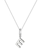 OVRUNS Initial Charm for Women,Letter Bracelet Necklace Charms Alphabet Pendant Charms With Clasp - color: Silver, style: Letter E