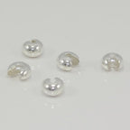 400pcs Crimp Bead Knot Cover End Caps 3mm (0.12 Inch) Small Crimp Cover Sterling Silver Plated Copper Brass for DIY Craft Jewelry Making CF9-3 - color: Silver, size: 3mm (0.12 inch) - 400pcs
