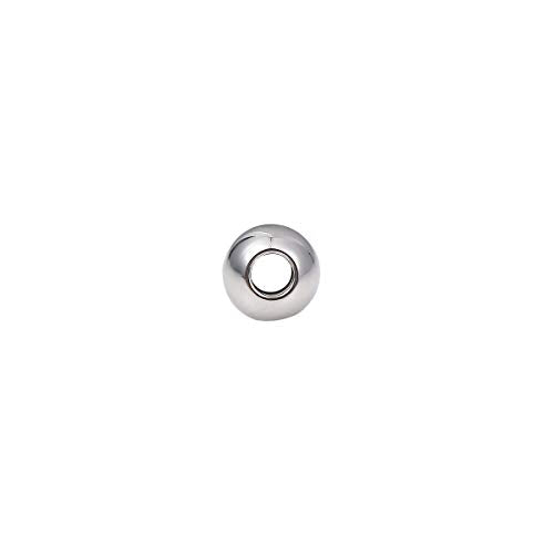 BEADIA Stainless Steel Spacer Beads 6x5mm Round Loose Charm Caps Beads for DIY Jewelry Making 100pcs with 2.5mm Hole - color: 6x5mm 2.5mm