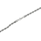 Amazon Essentials Stainless Steel 6MM Rope Chain Necklace, 24"