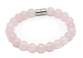 Rose Quartz Bracelet - 8mm Healing Crystal for Love, Unisex - color: 02: Rose Quartz, style: D: 7.5-7.8 inches