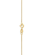 Amazon Essentials Sterling Yellow Gold or Silver Thin 0.8mm Box Chain Necklace - color: Yellow Gold, size: 18"